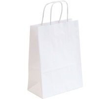 NEUTRAL Tragetasche Allegra weiss Kraft,110g, 16x8x21cm 25 Stk., SDS16-BIA