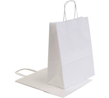 NEUTRAL Tragetasche Allegra weiss Kraft,110g, 22x10x27cm 25 Stk., SDS22-BIA