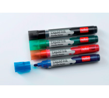 NOBO Liquid Ink Marker Blister 6 Farben, 1901077