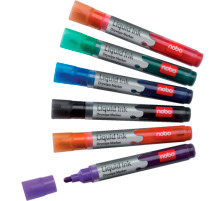 NOBO Liquid Ink Marker Blister 6 Farben, 1901419