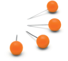 NOBO Pinwand-Nadeln orange 100 Stck, 1905329