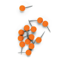 NOBO Pinwand-Nadeln orange 100 Stck, 1905329