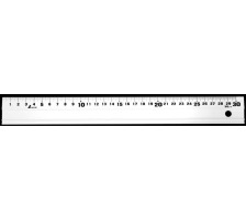 NT Lineal Alu 30cm weiss, 65418