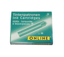 ONLINE Tintenpatronen Standard Trkis 6 Stck, 17228/24