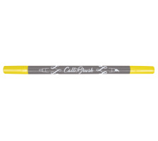 ONLINE Callibrush Pen Double Tip 2mm Fluo Yellow, 19053/6