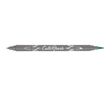 ONLINE Callibrush Pen Double Tip 2mm Dark Green, 19058/6