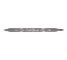 ONLINE Callibrush Pen Double Tip 2mm Dark Blue, 19060/6