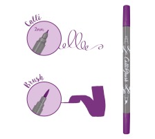 ONLINE Callibrush Pen Double Tip 2mm Lilac, 19061/6