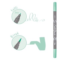 ONLINE Callibrush Pen Double Tip 2mm Mint, 19066/6