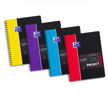 5 X OXFORD Projectbook A4+ kariert, 90g 100 Blatt, 400037432