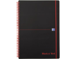 OXFORD Buch Black 'n Red A4 quadrilles 70 feuilles, 400047654