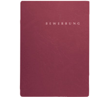 PAGNA Bewerbungsmappe Select rot, 3-teilig, 22002-01