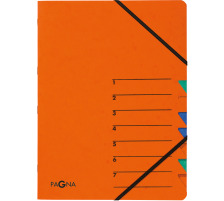 PAGNA Ordnungsmappe EASY A4 orange 7 Fcher, 24061-12