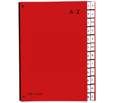 PAGNA Pultordner Color A4 rot, A-Z, 24249-01