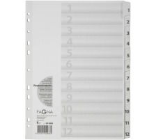 PAGNA Rpertoire carton blanc A4 12 pcs., 1-12, 31005-08