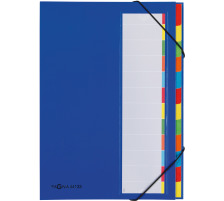 PAGNA Deskorganizer A4 blau 12 Fcher, 44133-02