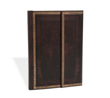 PAPERBLANKS Cuir Midi lign noir, PB8393