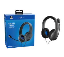 PDP LVL40 Stereo Headset Grey for PS4, 051108EU