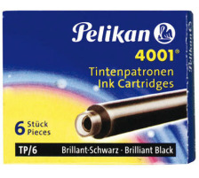 PELIKAN Tinte 4001 TP/6 brillantschwarz 6 Stck, 301218