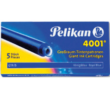 PELIKAN Tinte 4001 GTP/5 knigsblau, lschbar 5 Stck, 310748