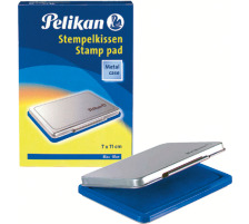 PELIKAN Metall-Stempelkissen blau Gr.2 11x7cm, 331017