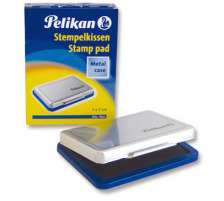 PELIKAN Metall-Stempelkissen blau blau, Gr.3 7x5cm, 331165