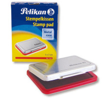 PELIKAN Metall-Stempelkissen rot Gr.3 7x5cm, 331181