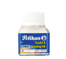 PELIKAN Tusche 10ml weiss, 523/18