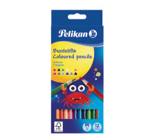 PELIKAN Buntstifte dnn dreikant 12 Farben, 700115