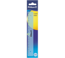 PELIKAN Lineal 16cm transparent blau, 700481