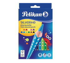 PELIKAN Buntstifte dick Silverino 12 Farben, 700627