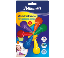 PELIKAN Wachsmalmuse Blister 6 Stck ass., 803328