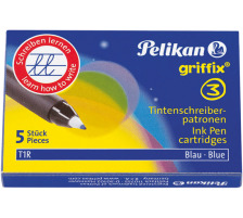 PELIKAN Patrone Griffix blau 5 Stck., T1R