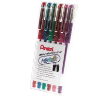 PENTEL Hybrid Gel Grip 0,8mm 6 Farben, K118M-6