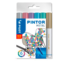 PILOT Marker Set Pintor 1.0mm 6 Farben metallic, S60517443