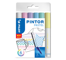 PILOT Marker Pintor Set Pastel M 6 Marquer, S6/051747