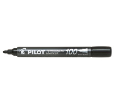 PILOT Permanent Marker 100 1mm Rundspitze schwarz, SCA-100-B