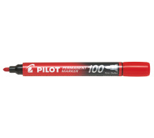 PILOT Permanent Marker 100 1mm Rundspitze rot, SCA-100-R