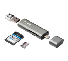 PNY Card Reader/Adapter USB Typ C/A, RTCUA3N