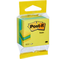 POST-IT Mini Cube 51x51mm neon lemon 400 Blatt, 2012-L