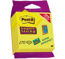 POST-IT Haftnotizen Wrfel 76x76mm Super Sticky neongelb 270 Bl., 2014-S