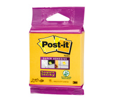 POST-IT Haftnotizen Wrfel 76x76mm Super Sticky neongelb 270 Bl., 2014-S