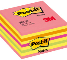 POST-IT Wrfel 76x76mm neon/pink/450 Blatt, 2028-NP