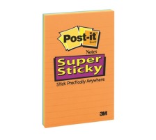 POST-IT Block Super Sticky 102x152mm 3-farbig ass., liniert 45 Bl., 46453SSAN