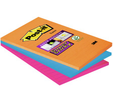 POST-IT Super Sticky Bangkok 152x101mm 3-farbig 3x90 Blatt, 4690SS3BG