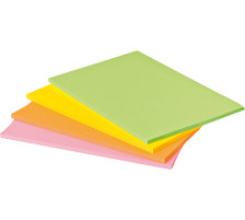 POST-IT Super Sticky Big Notes 4x45Bl. 4 Farben ass. 152x101mm, 6445-SSP