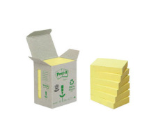 POST-IT Haftnotizen Recycling 38x51mm gelb 6x100 Blatt, 653-1B