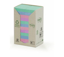 POST-IT Haftnotizen Recycling 51x38mm 6-farbig, 24x100 Blatt, 653-1RPT