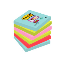 POST-IT Super Sticky Notes 76x76mm Miami 4 Farben 6x90 Blatt, 6546SSMIA