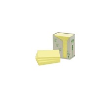 POST-IT Haftnotizen Recycling 127x76mm gelb, 16x100 Blatt, 655-1T